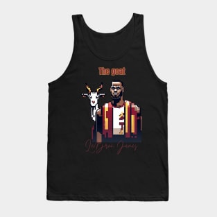 Lebron James goat pixel art Tank Top